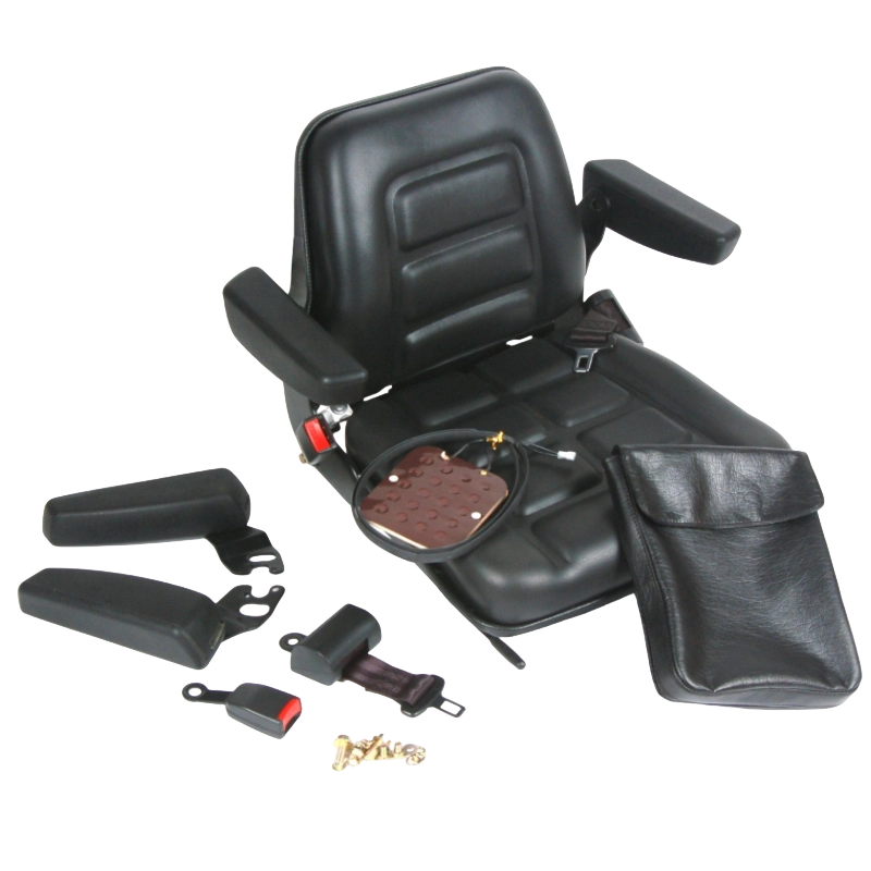 BF1-1 Ghế xe nâng được chứng nhận bền bỉ và tiện dụng dành cho xe nâng đốt trong với Vinyl màu đen