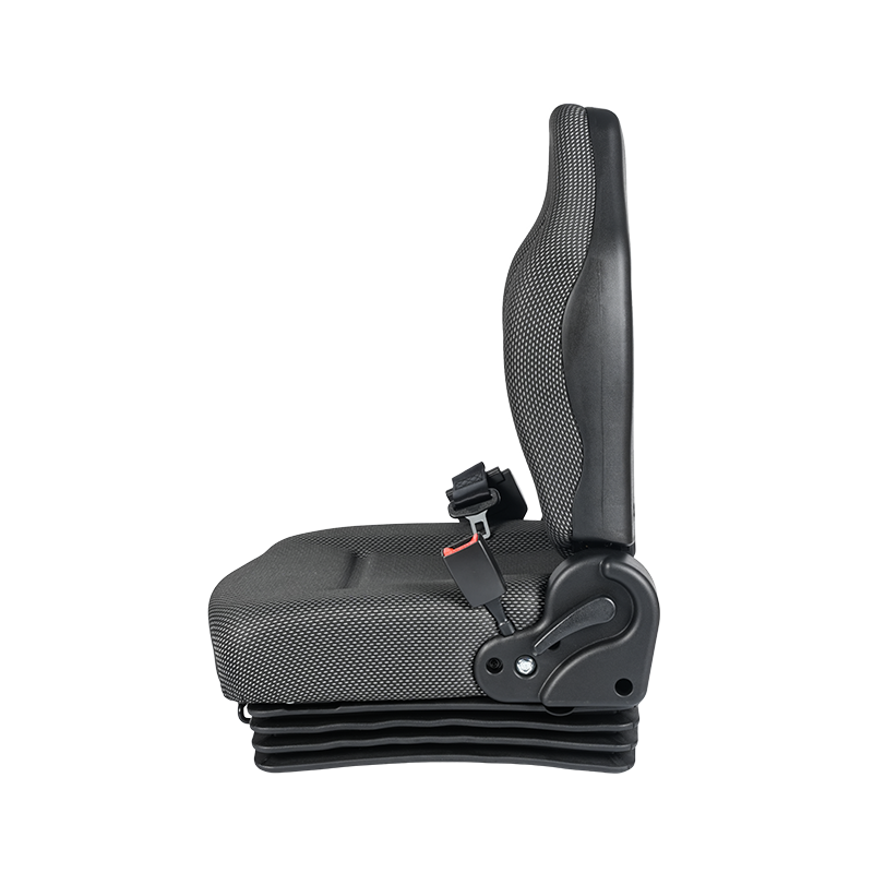 BF6-3 EN13490 Ghế xe tải tầm cao được chứng nhận IT1 có dây an toàn có thể thu vào & giảm xóc & công tắc OPS cho xe nâng chạy pin lithium Tương thích với Hurr, Jungheinrich