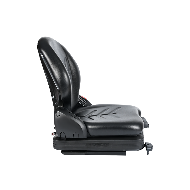 Ghế treo cơ khí thay thế vinyl cấu hình thấp BF16 cho thiết bị xe nâng xử lý vật liệu - Đen với EN13490 IT1+IT2