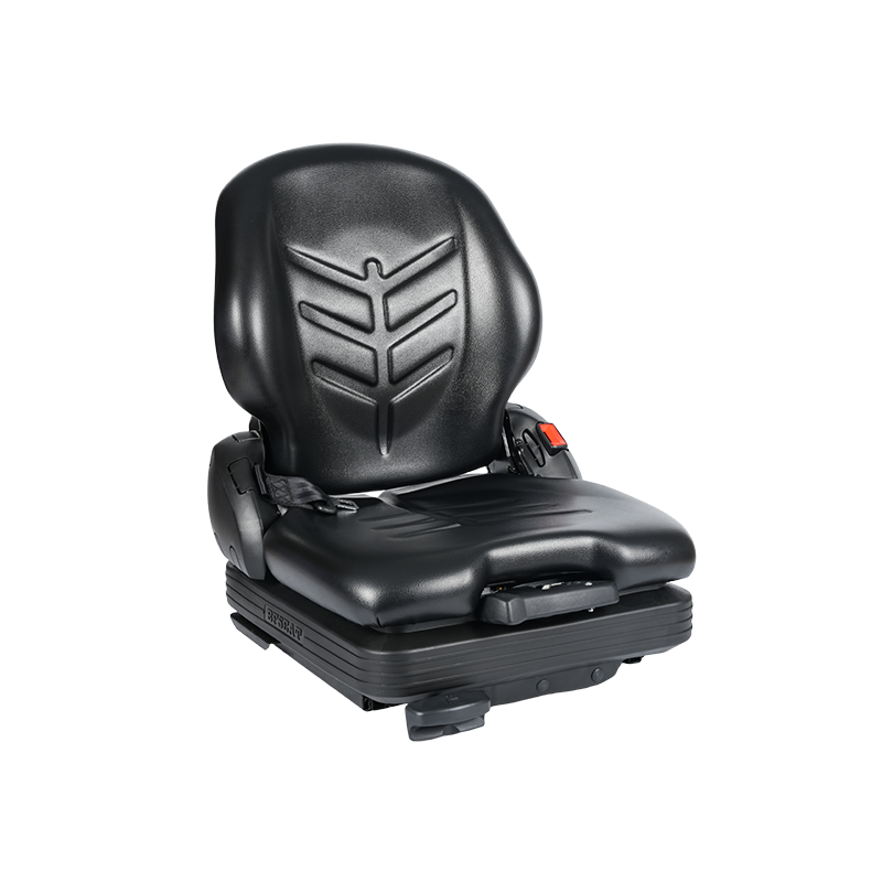 Ghế treo cơ khí thay thế vinyl cấu hình thấp BF16 cho thiết bị xe nâng xử lý vật liệu - Đen với EN13490 IT1+IT2